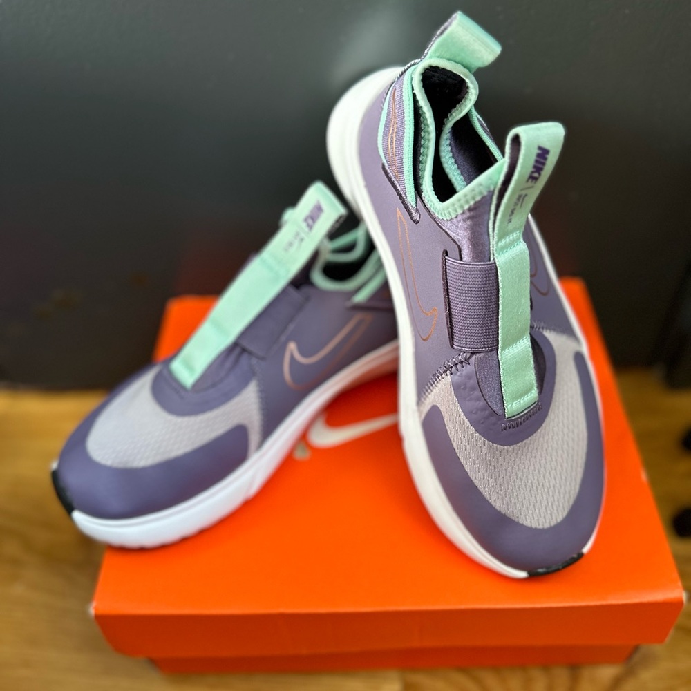 Nike flex plus GS canyon purple / MTLC red bronze sneakers